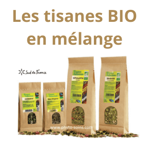 Tisane BIo composées du laboratoire phytofrance